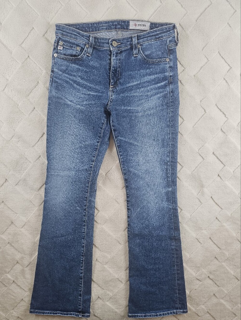 Ag Adriano Goldschmied The Angel Bootcut Jeans Womens 28 Whiskered